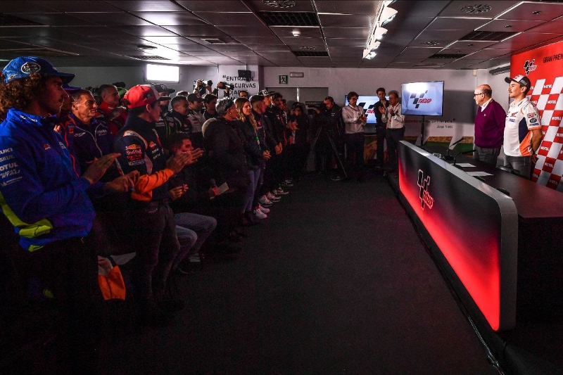 Despedida Jorge Lorenzo en sala de prensa MotoGP